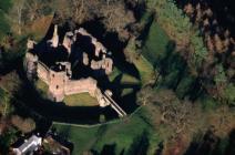 Aerial photograph of Grosmont Castle