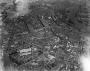 Aerial photograph showing Swansea in 1923