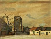 St Woolos Church and the Old Six Bells Inn