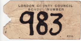 Evacuation tag from 1939