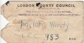 World War II Evacuation Tag 1932