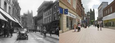 Then & Now: Hope Street, Wrexham