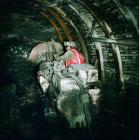 Eimco machine in heading, Maerdy Colliery, 1975