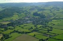 Aerial view of Presteigne, 2004