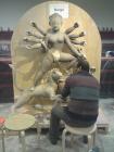 Dibyendu Dey shaping the Goddess Durga