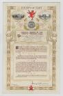 Certificate of thanks for Edward Owen Jones,...