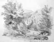 Sketch of Pont y Gwaith, Rhondda Valley, by one...