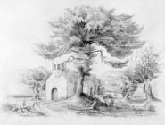 Sketch of Aberdare Church by one of the Bacon...