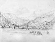 Sketch of Aberaman by one of the Bacon Sisters,...