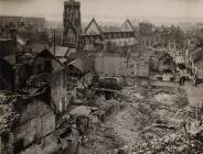 Bomb damage following the 'Three Night&...