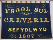 Banner titled 'Ysgol Sul Calvaria,...