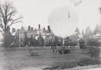 Balloon at the Hendre, home of the Rolls family...