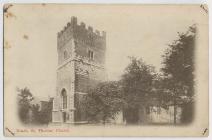 View of St Thomas' Church, Neath, 19th...