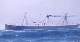 Painting of the ship 'Haddon Hall'...
