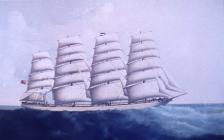 Painting of the ship 'Falls of Afton'...