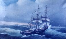 Painting of the ship 'Ella' which...