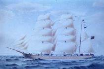 Painting of the ship 'Thetis' which...