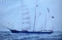 Painting of the ship 'Thetis' which...