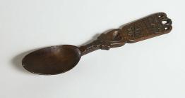 An applewood lovespoon, probably dating from...