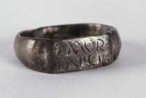 Silver ring from Castell Collen Roman fort,...