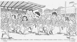 Great Welsh Rugby players by Dorrien