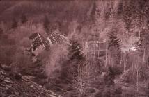 View of Llwyngwern quarry, which closed in 1951...