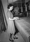 A woman working at a loom, Dinas Mawddwy...