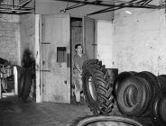 A tyre factory, north Wales, 1957