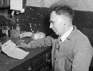 The boiler room, Llangwyfan hospital, 1955