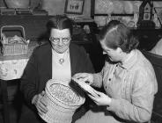 Basket-weaving class at Ty Cerrig, Pennant-lliw...