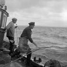 Lobster fishing at Aber-soch, 5 July 1956