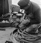 Lobster fishing at Aber-soch, 5 July 1956