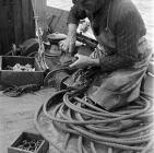 Lobster fishing at Aber-soch, 5 July 1956