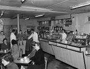 Barmouth milk bar, 1 February 1957