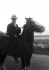 Gypsy on horse, probably near Swansea, 1 July 1953