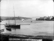 Abersoch harbour after the great gale of...