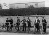 Cyclists, Narberth, c. 1885