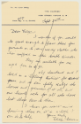 Letter from Mrs Edith Evans, London, 30...