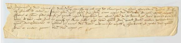 Indictment, 22 July 1562