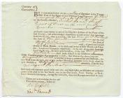 Memorandum of Recognizance, 7 September 1787