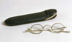 Daniel Owen's spectacles and case, c. 1880...