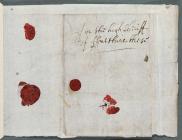 Letter from the King, Charles I, 15 February...