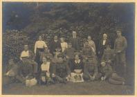 Soldiers and staff at Plas Trescawen, Anglesey,...