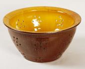 Colander with yellow glaze, made in Buckley ...