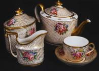 Part of a Coalport china tea-set which belonged...