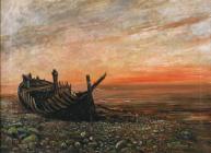 'Left by the Tide' gan S. Maurice Jones (olew)