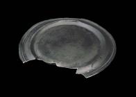 Pewter plate used as a purgative by vets,...