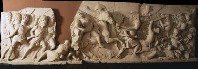 Bas-relief scene from the Picton Monument,...