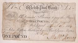 Bank note: Welshpool Bank, dated 18 April 1814