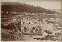 Building the wall of the Vyrnwy dam, October 1884